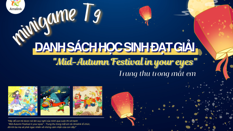 AMSLINK THÔNG BÁO DANH SÁCH THÍ SINH NHẬN THƯỞNG MINIGAME VẼ TRANH THÁNG 9 - CUỘC THI VẼ TRANH